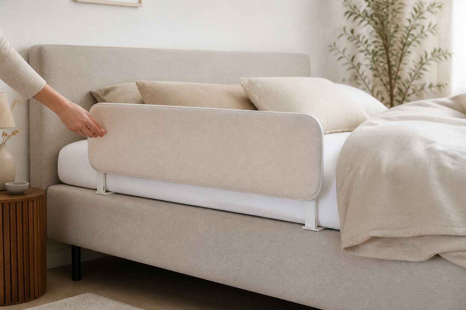 Bedrail voor een boxspring kopen: welke past veilig en stevig?