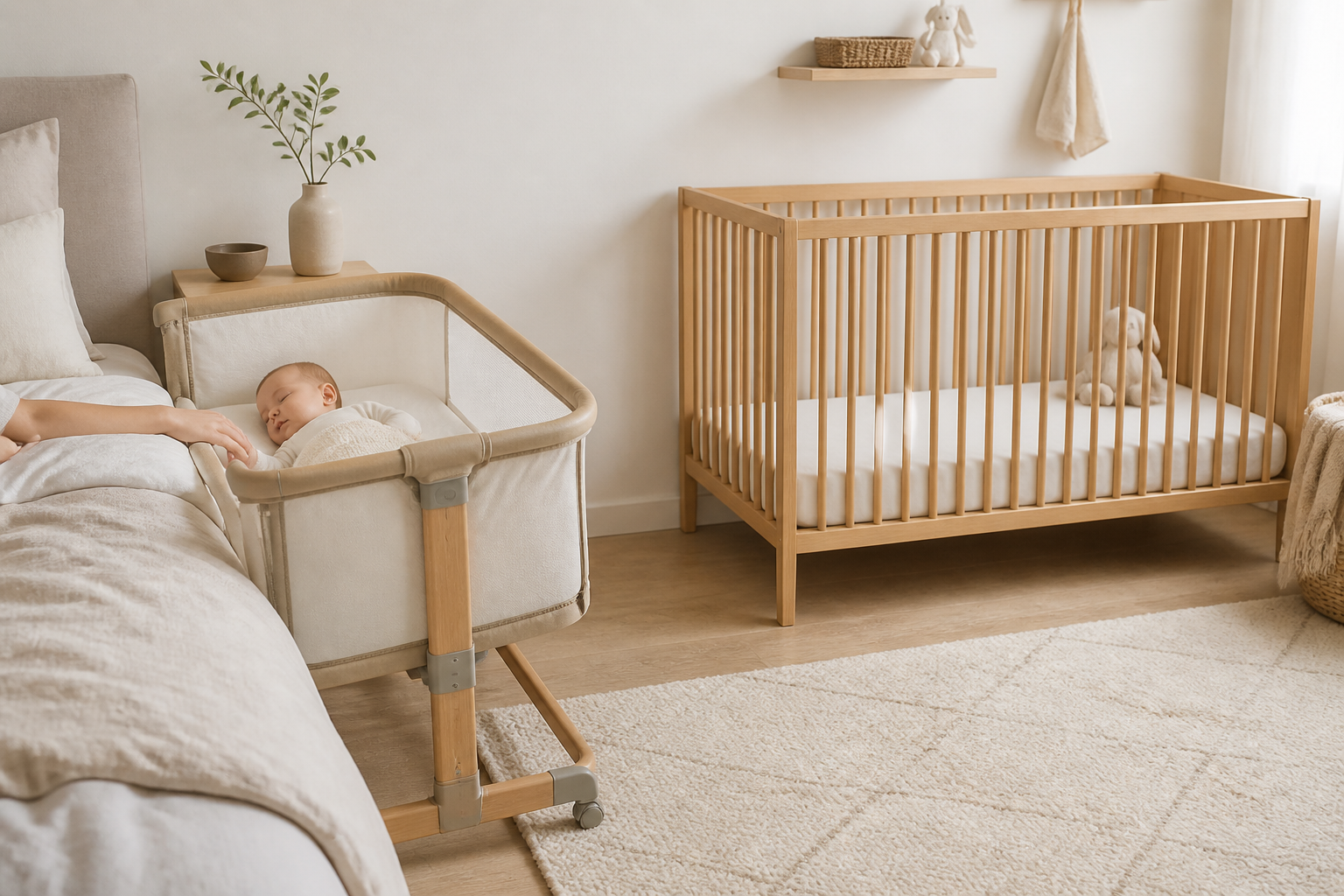 Co-sleeper vs ledikant kopen: welke past bij jullie slaapopstelling?