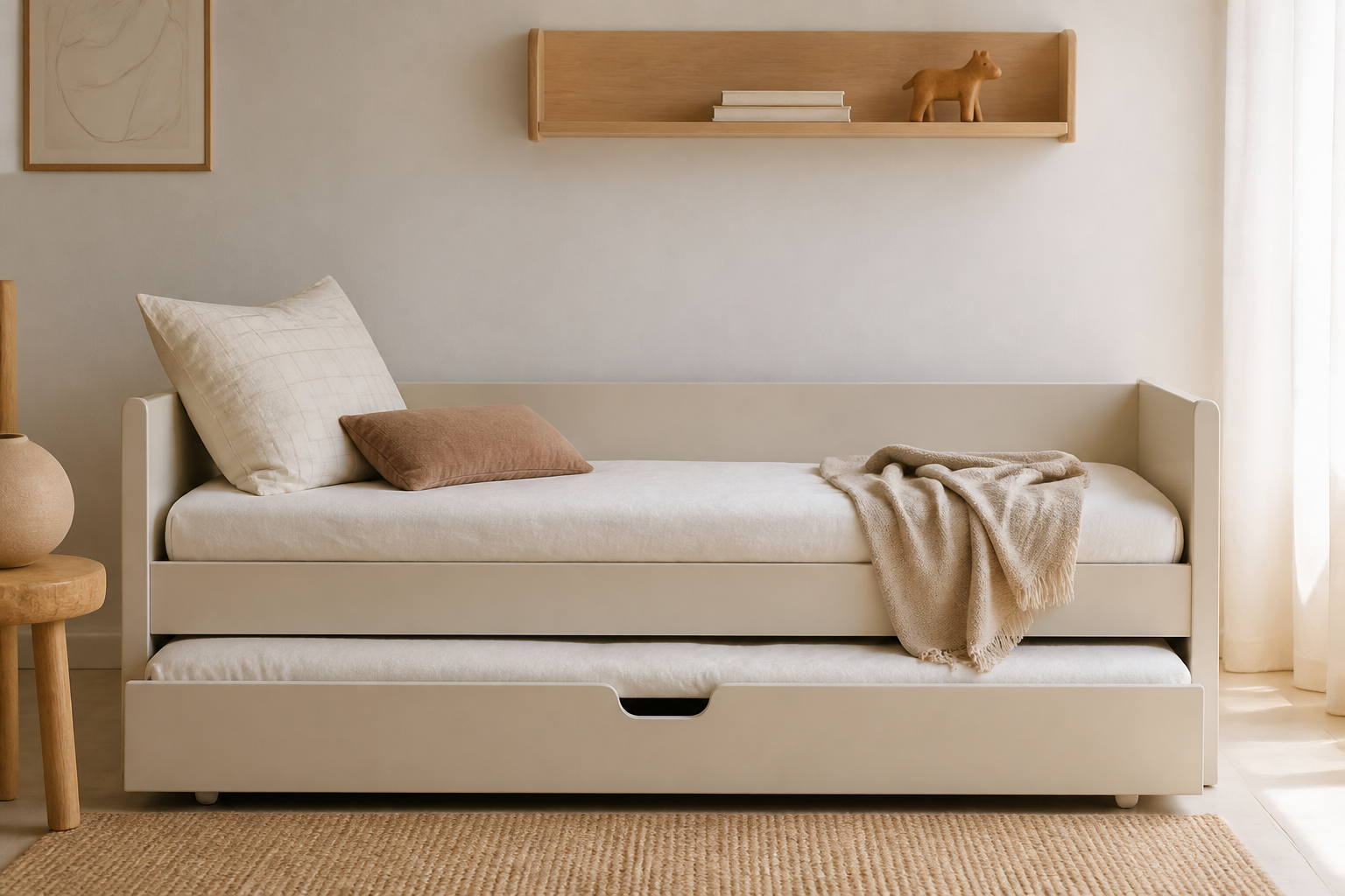 Ligbed met onderschuifbed kopen: 5 modellen voor logees